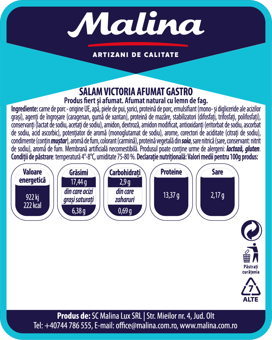 Salam Victoria Afumat Gastro